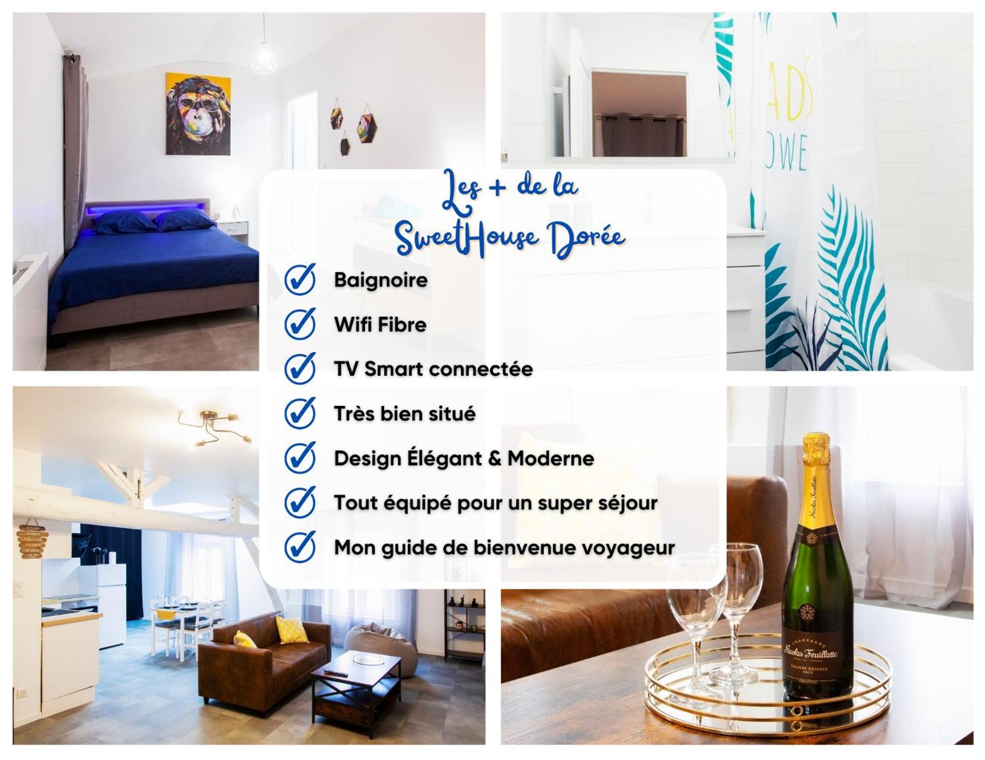 La Sweet House Doree Centre Wifi Confort * Vitry-le-François